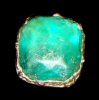 18WA20 Lot 1081 Faceted glass inset, click on image to see larger view.